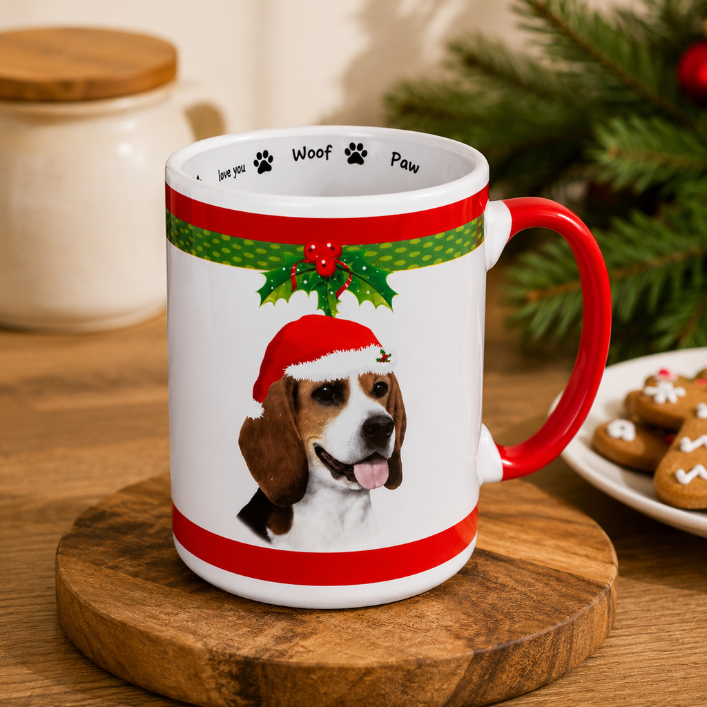 Beagle, Closeout Christmas Mug