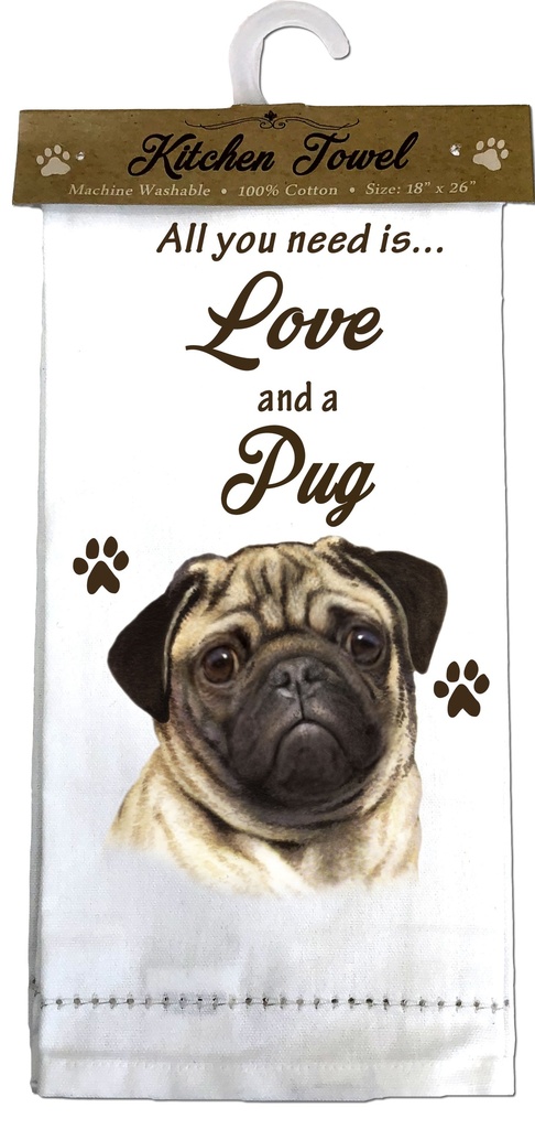 Pug Kitchen Towel