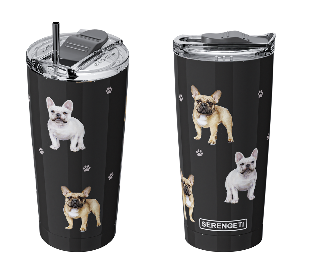 French Bulldog Black Serengeti Tumblers