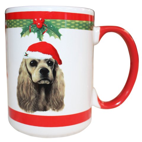 Cocker Spaniel, Closeout Christmas Mug