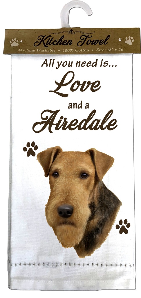 Airedale Terrier Kitchen Towel
