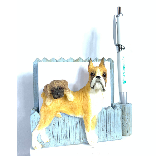 Boxer, brindle cropped XXX Note Holder