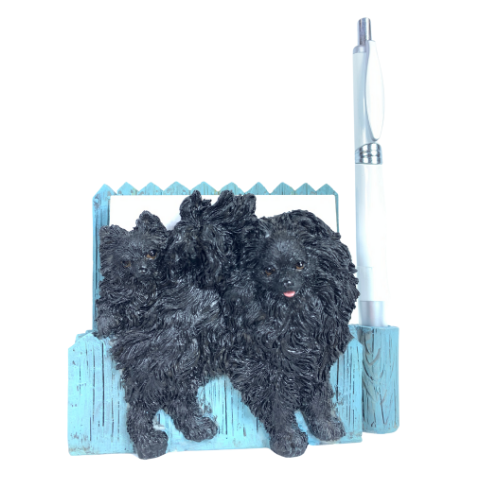 Pomeranian, black XXX Note Holder
