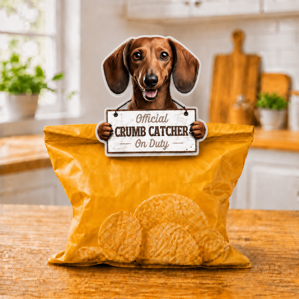 Dachshund, Red, Chip clip