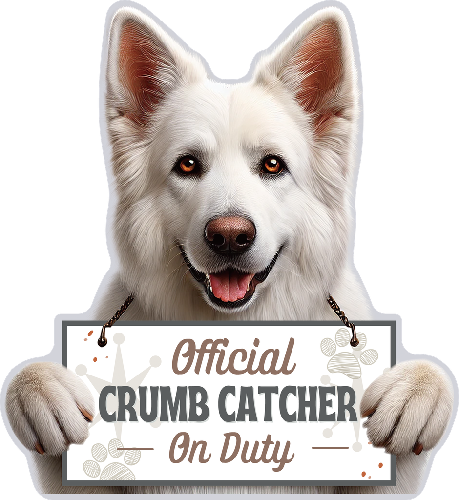 German Shepherd, white, Chip clip