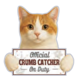 Orange and white cat, Chip clip