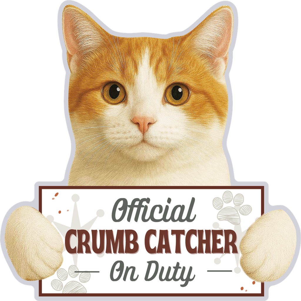 Orange and white cat, Chip clip