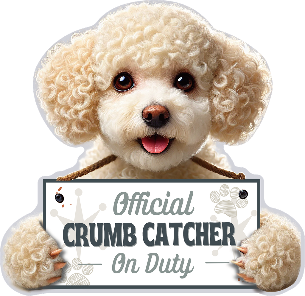 Poodle, White, Chip clip