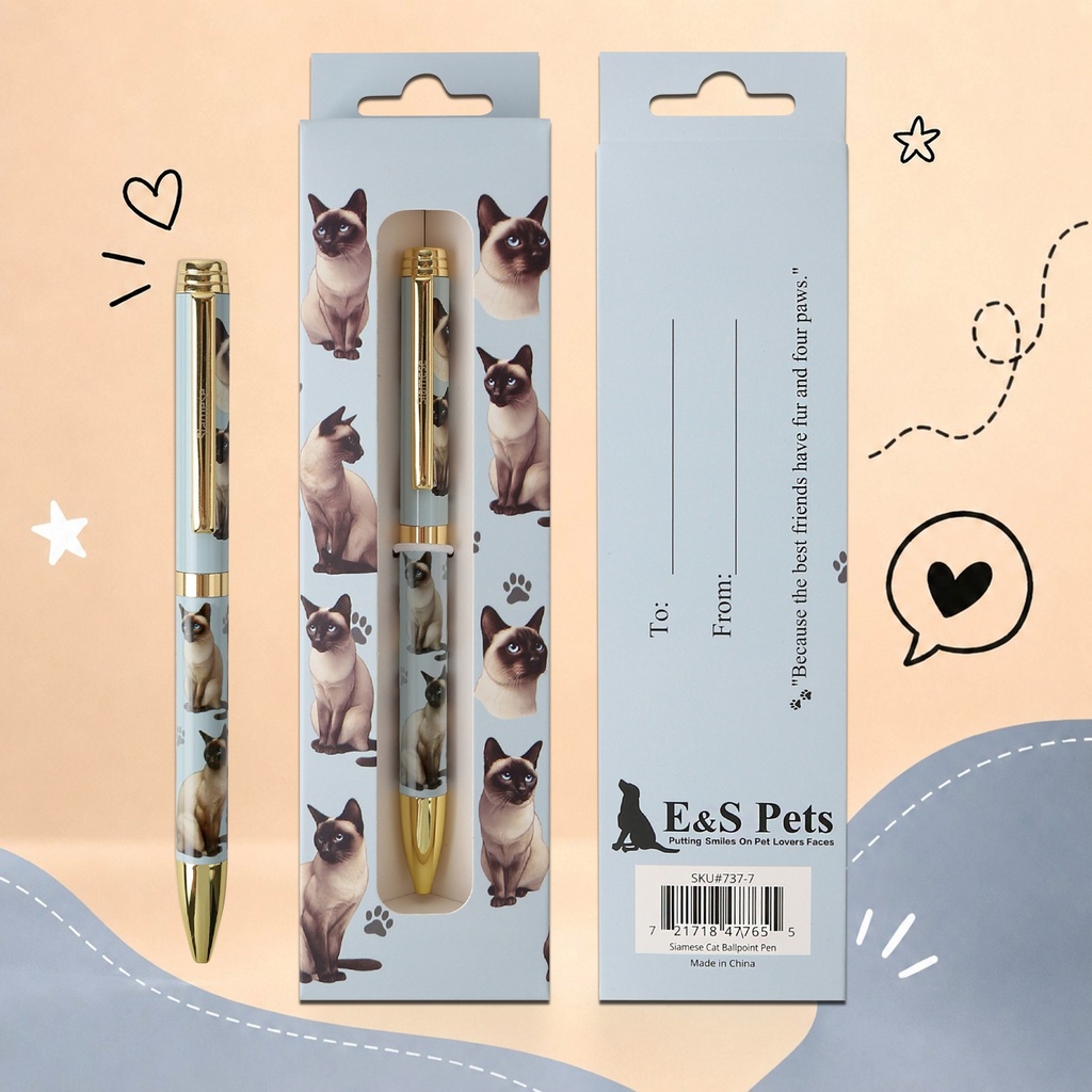 Siamese Cat Ball Point Pen
