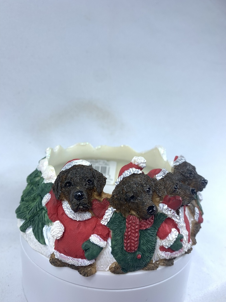 Labrador Chocolatte candle topper (Ceramic)