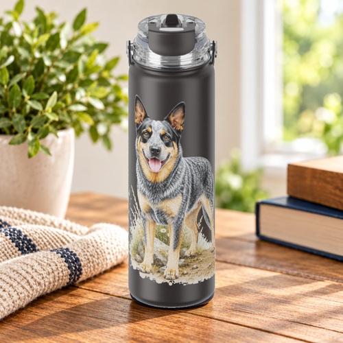 Australian Cattle Dog, Water Bottle