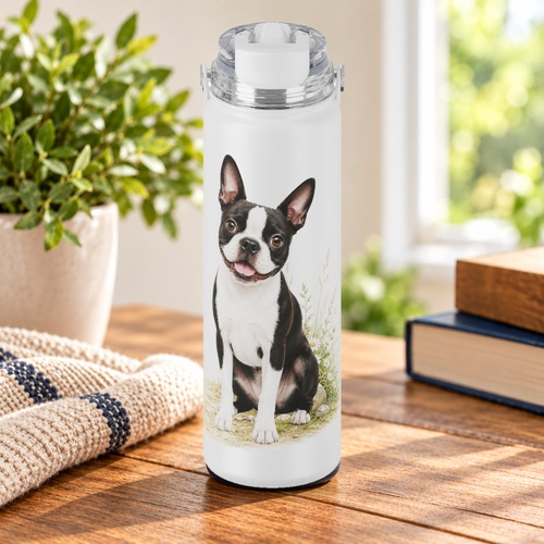 Boston Terrier, Water Bottle
