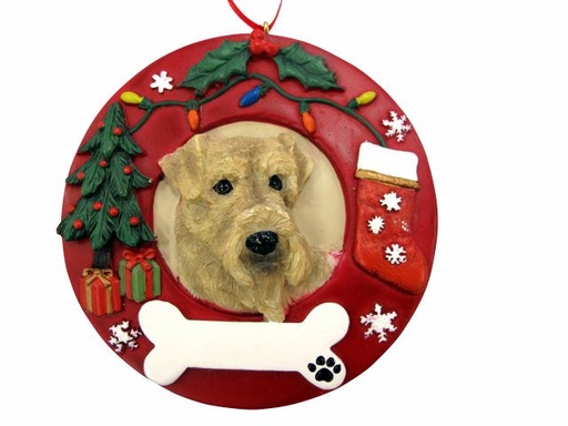 [331-57] Airedale  Circle-Shaped Ornaments