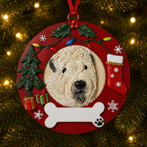 [331-41] Soft Coated Wheaten Terrier  Circle-Shaped Ornaments