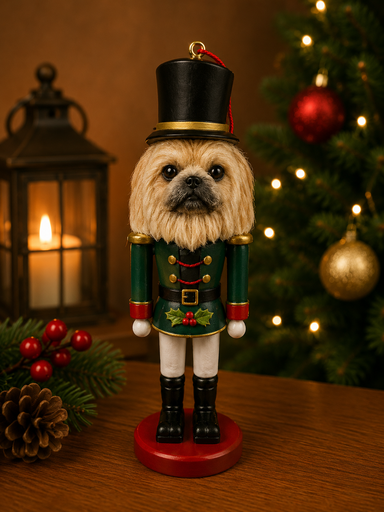[35358-61] Pekingese, Soldier Ornament