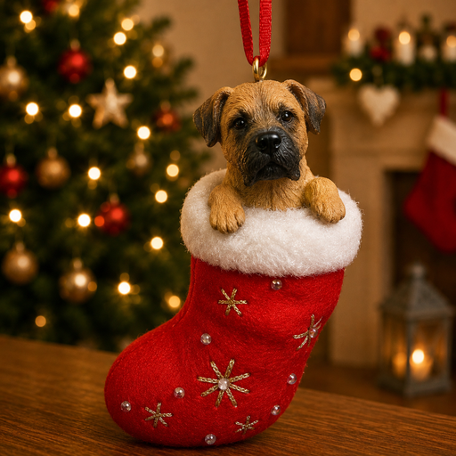 [ORN221-80] Santa's Little Pals, English Mastiff ornament