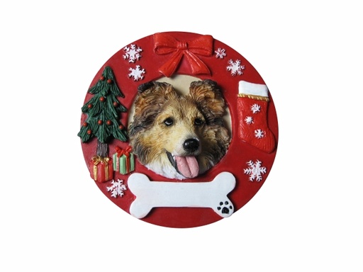 [331-37] Sheltie  Circle-Shaped Ornaments