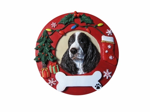 [331-42] Springer Spaniel  Circle-Shaped Ornaments