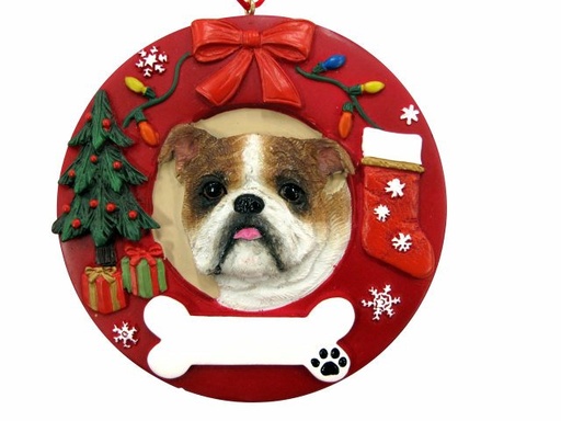 [331-8] Bulldog  Circle-Shaped Ornaments