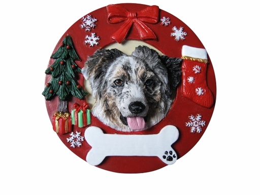 [331-53] Australian Shepherd  Circle-Shaped Ornaments