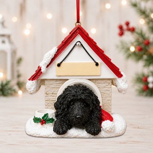 [35355-25] Newfoundland, Doghouse Ornament