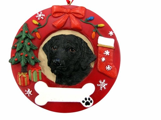 [331-21] Labrador, black  Circle-Shaped Ornaments