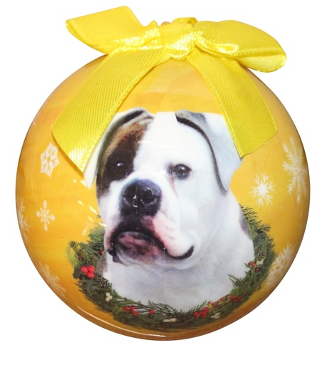 [CBO-110] American Bulldog Ornaments, Christmas Ball