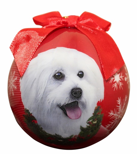 [CBO-124] Maltipoo  Ornaments, Christmas Ball