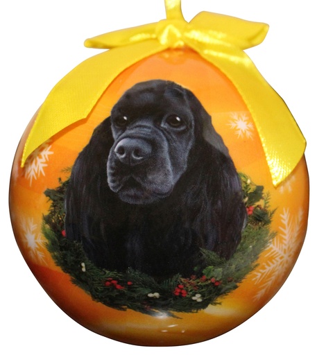 [CBO-78C] Cocker Spaniel, black Ornaments, Christmas Ball