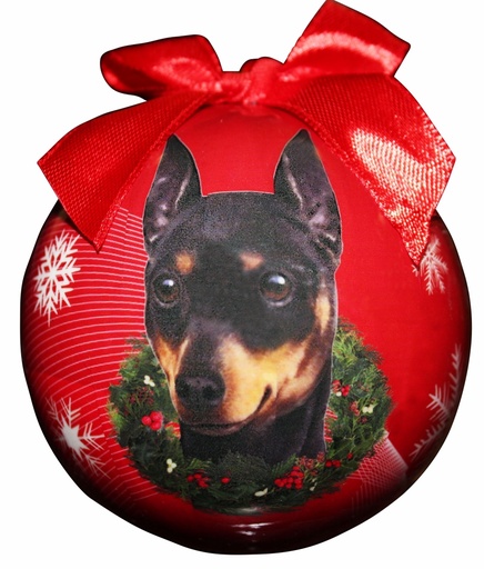 [CBO-98] Miniature Pinscher Ornaments, Christmas Ball