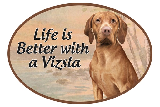 [1001-55] Vizsla car magnets, oval