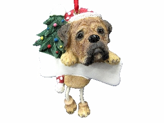[35356-79] Bullmastiff, Dangling Dog Ornament