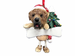[35356-80] Mastiff, Dangling Dog Ornament