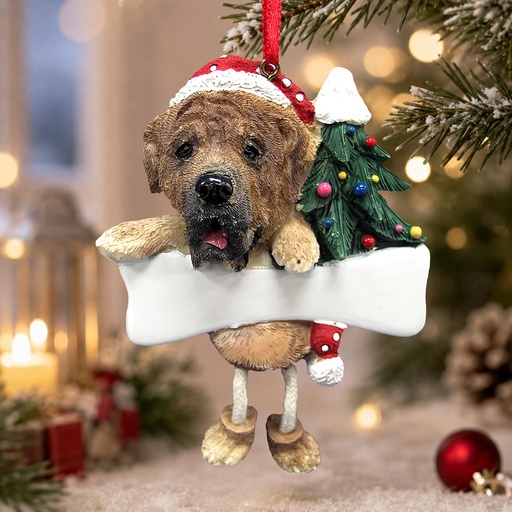 [35356-80] Mastiff, Dangling Dog Ornament
