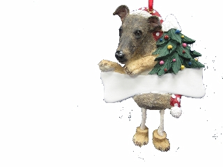 [35356-94] Greyhound, Dangling Dog Ornament