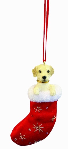 [ORN221-20] Labrador, yellow ornament