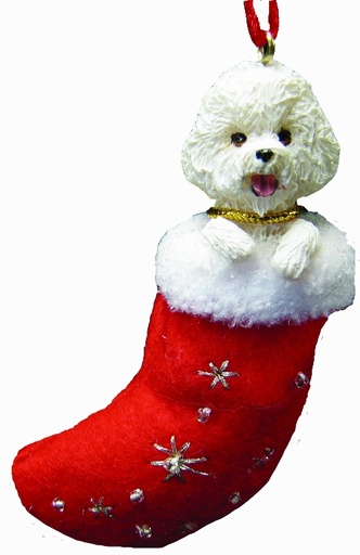 [ORN221-4] Bichon Frise ornament