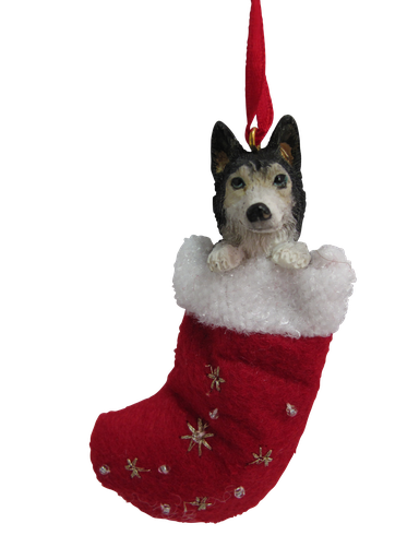 [ORN221-40] Siberian Husky Ornament