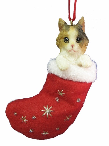 [ORN222-2a] Calico Cat ornament
