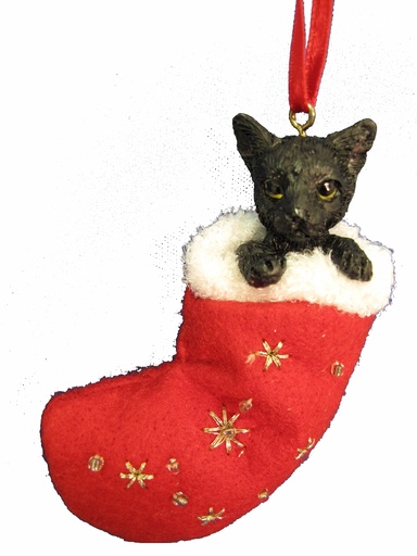 [ORN222-5] Black Cat ornament