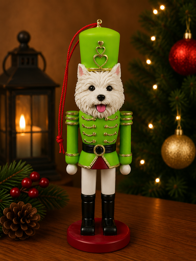 [35358-45] Westie Soldier ornament