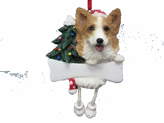 [35356-100] Welsh Corgi, Dangling Dog Ornament