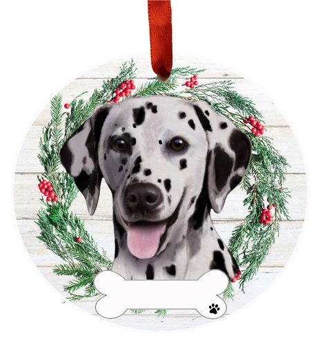 [550-47] Dalmatian ornament, ceramic wreath