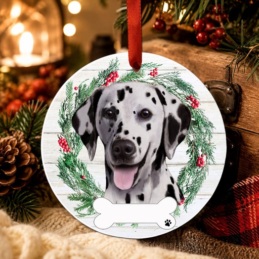 [550-47] Dalmatian ornament, ceramic wreath