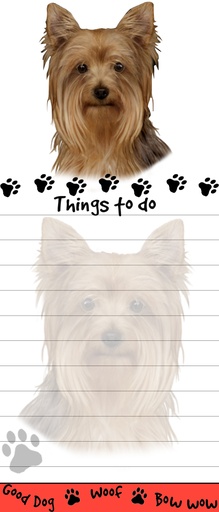 [400-46] Yorkie  Notepads, Magnetic Tall Die-Cut