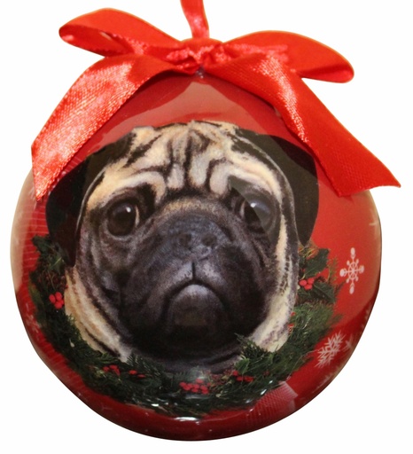 [CBO-31] Pug  Ornaments, Christmas Ball