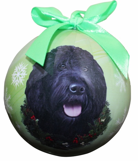 [CBO-121a] Labradoodle, black Ornaments, Christmas Ball