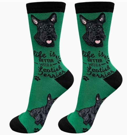 [840-35] Scottie  socks, life is better