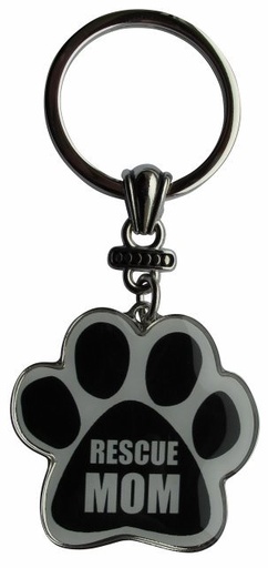 [KC-199] Rescue Mom Keychains, paw shaped