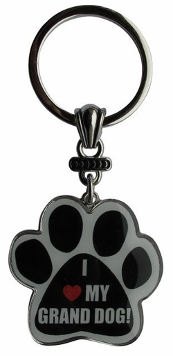 [KC-200] I Love my Granddog Keychains, paw shaped